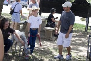 Kameron with miniature horse